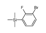 (3-bromo-2-fluorophenyl)-trimethylsilane Structure