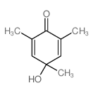 2,5-Cyclohexadien-1-one,4-hydroxy-2,4,6-trimethyl- Structure