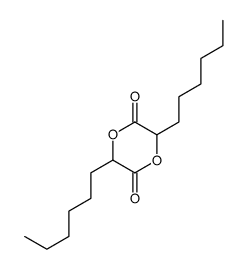 3,6-dihexyl-1,4-dioxane-2,5-dione结构式