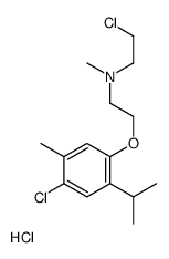 N-(2-chloroethyl)-2-(4-chloro-5-methyl-2-propan-2-ylphenoxy)-N-methylethanamine,hydrochloride结构式