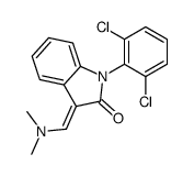 (3Z)-1-(2,6-dichlorophenyl)-3-(dimethylaminomethylidene)indol-2-one Structure