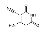 3-Pyridinecarbonitrile,4-amino-1,2,5,6-tetrahydro-2,6-dioxo- Structure