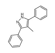 4-methyl-3,5-diphenyl-1H-pyrazole结构式