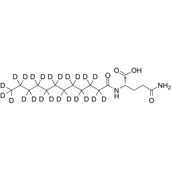 N2-Lauroyl-L-glutamine-d23 Structure