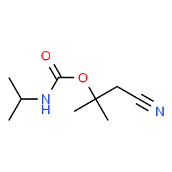 Carbamic acid, (1-methylethyl)-, 2-cyano-1,1-dimethylethyl ester (9CI) Structure