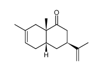 3,4,4a,5,8,8a-hexahydro-7,8a-dimethyl-3-(1-methylvinyl)naphthalen-1(2H)-one结构式