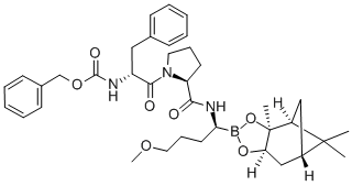 Z-D-PHE-PRO-METHOXYPROPYLBOROGLYCINEPINANEDIOL ESTER结构式