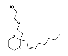 (E)-5-[((Z)-2-Oct-2-enyl)-[1,3]dithian-2-yl]-pent-2-en-1-ol Structure