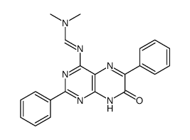 4-N,N-dimethylaminomethyleneimino-2,6-diphenyl-7(8H)-pteridone Structure