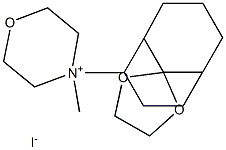 n-(9,9-ethylenedioxybicyclo(3.3.1)nonan-2-yl)-n-methylmorpholinium iodide Structure