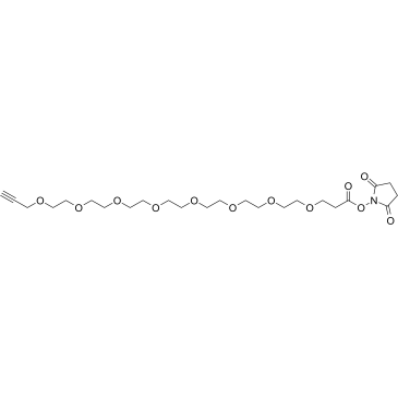 Propargyl-PEG8-NHS ester图片