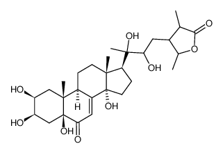 (20R,22R,24S,25S,28R)-2β,3β,5,14,20,22,28-Heptahydroxy-6-oxo-5β-stigmasta-7-ene-27-oic acid γ-lactone picture