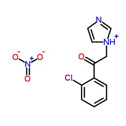 1-(2-chlorophenyl)-2-(1H-imidazol-1-ium-1-yl)ethanone,nitrate结构式