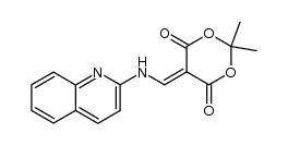 2,2-dimethyl-5-((quinolin-2-ylamino)methylene)-1,3-dioxane-4,6-dione结构式