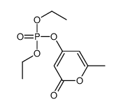 diethyl (2-methyl-6-oxopyran-4-yl) phosphate结构式