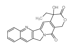 1H-Pyrano[3',4':6,7]indolizino[1,2-b]quinoline-3,14(4H,12H)-dione,4-ethyl-4-hydroxy- Structure