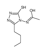 N-(3-butyl-5-sulfanylidene-1H-1,2,4-triazol-4-yl)acetamide结构式