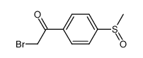 2-bromo-1-(4-methylsulfinyl-phenyl)-1-ethanone结构式