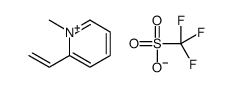 1-甲基-2-乙烯基吡啶三氟甲基磺酸酯结构式