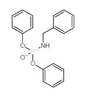 N-diphenoxyphosphoryl-1-phenyl-methanamine结构式