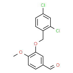 3-(2,4-Dichloro-benzyloxy)-4-methoxy-benzaldehyde结构式