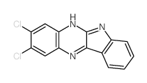 6H-Indolo(2,3-b)quinoxaline, 2,3-dichloro- structure