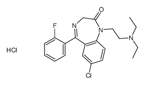 单盐酸氟西泮胶囊结构式