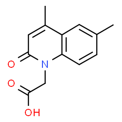 (4,6-DIMETHYL-2-OXO-2H-QUINOLIN-1-YL)-ACETIC ACID structure