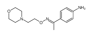 4'-Aminoacetophenone O-(2-morpholinoethyl)oxime Structure