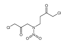 N-(4-chloro-3-oxobutyl)-N-(3-chloro-2-oxopropyl)nitramide结构式