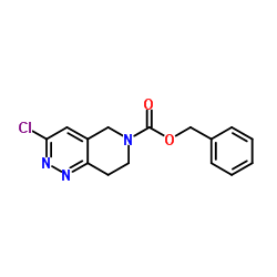 3-Chloro-7,8-dihydro-5H-pyrido[4,3-c]pyridazine-6-carboxylic acid benzyl ester Structure