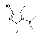 1-Acetyl-5-methyl-2-thioxo-4-imidazolidinone Structure