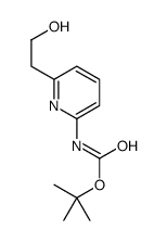 2-Methyl-2-propanyl [6-(2-hydroxyethyl)-2-pyridinyl]carbamate结构式