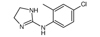 N-(4-chloro-2-methylphenyl)-4,5-dihydro-1H-imidazol-2-amine结构式