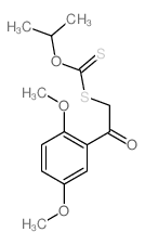 Carbonodithioic acid,S-[2-(2,5-dimethoxyphenyl)-2-oxoethyl] O-(1-methylethyl) ester structure