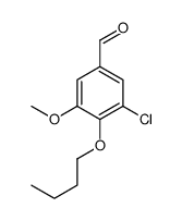 4-Butoxy-3-chloro-5-methoxybenzaldehyde structure