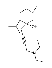 (1S,2S,5R)-1-[4-(diethylamino)but-2-ynyl]-5-methyl-2-propan-2-ylcyclohexan-1-ol Structure