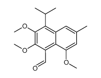 4-isopropyl-2,3,8-trimethoxy-6-methyl-1-naphthaldehyde Structure