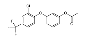 3-[2-chloro-4-(trifluoromethyl)phenoxy]phenyl acetate结构式