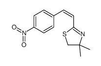 4,4-dimethyl-2-[(E)-2-(4-nitrophenyl)ethenyl]-5H-1,3-thiazole Structure