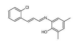 2-{(E)-[(2E)-3-(2-Chlorophenyl)-2-propen-1-ylidene]amino}-4,6-dim ethylphenol结构式