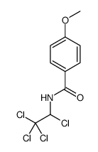 4-methoxy-N-(1,2,2,2-tetrachloroethyl)benzamide结构式