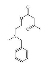 Butanoic acid, 3-oxo-,2-[methyl(phenylmethyl)amino]ethyl ester structure