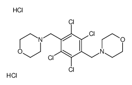 4-[[2,3,5,6-tetrachloro-4-(morpholin-4-ylmethyl)phenyl]methyl]morpholine,dihydrochloride结构式