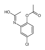 Acetic acid 2-acetylamino-4-chlorophenyl ester结构式