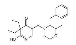 5-(2,3,4a,5,10,10a-hexahydrobenzo[g][1,4]benzoxazin-4-ylmethyl)-3,3-diethyl-1H-pyridine-2,4-dione结构式