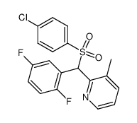 2-[[(4-Chlorophenyl)sulfonyl]-(2,5-difluorophenyl)methyl]-3-methylpyridine Structure