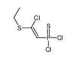 dichloro-(2-chloro-2-ethylsulfanylethenyl)-sulfanylidene-λ5-phosphane Structure