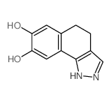 (9ci)-4,5-二氢-1H-苯[g]吲唑-7,8-二醇结构式