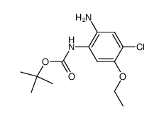 (2-amino-4-chloro-5-ethoxy-phenyl)-carbamic acid tert-butyl ester Structure